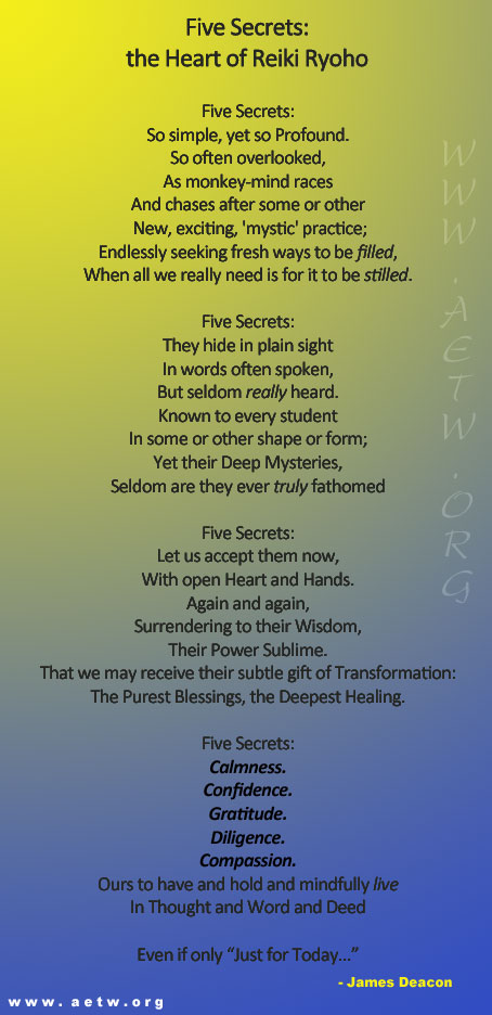 Five Secrets: The Heart of Reiki Ryoho