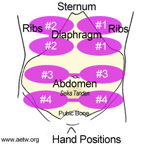 Hand positions #1, 2, 3, 4.